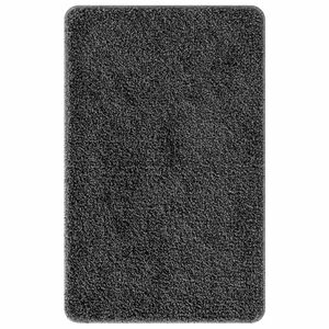 vidaXL Protivdrsna preproga za kopalnico Temno siva 50 x 80 cm PP