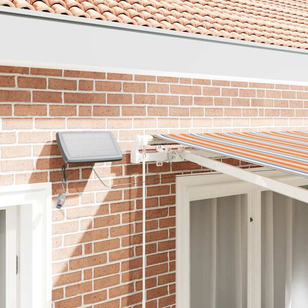 vidaXL Retraktilna tenda večbarvno 350 x 250 cm Tkanina in jeklo