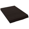 vidaXL Stenska polica temno rjava 40x60x(2-6) cm trdna hrastovina