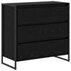 vidaXL Strani &scaron;al Črna Orehovina 79 x 36 x 75.5 cm Inženirski les