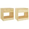vidaXL Nočna omarica 2 kosa 40x31x40 cm trdna borovina