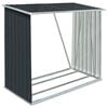 vidaXL Vrtna lopa za drva pocinkano jeklo 163x83x154 cm antracitna