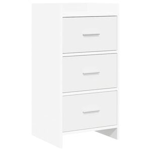 vidaXL Strani &scaron;al Bela 40 x 36 x 80 cm Inženirski les