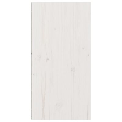 vidaXL Stenska omarica bela 30x30x60 cm trdna borovina