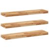 vidaXL Viseče police 3 kosi 80x20x4cm oljni premaz trden akacijev les