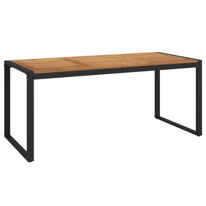 vidaXL Vrtna miza z nogami U oblike 180x90x75 cm trden akacijev les