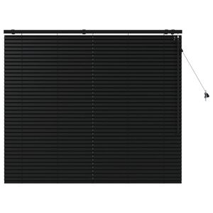 vidaXL Venecijanska žaluzija Črna 155 x 130 cm 35 mm