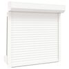 vidaXL Rolo zaslon Bela 100 x 100 cm Aluminij in poliuretan