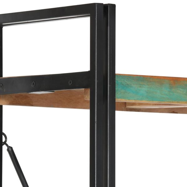 vidaXL Knjižna omara 5-nadstropna 60x30x180 cm trden predelan les