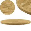 vidaXL Povr&scaron;ina za mizo trden hrastov les okrogla 44 mm 900 mm