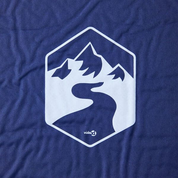 vidaXL Samonapihljivo ležišče za kampiranje z blazino 1 osebo modro