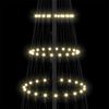 vidaXL LED božično drevesce med 295 LED Toplo bela 250 cm Kovina