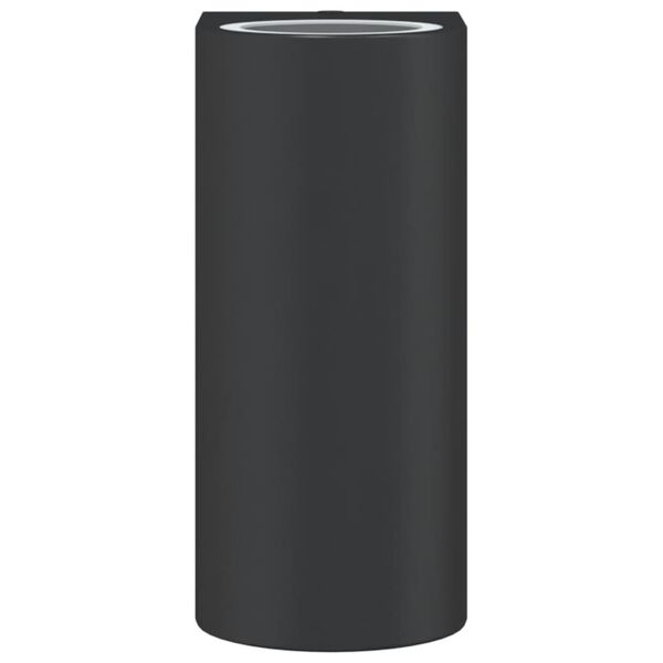 vidaXL Zunanje stenske senzorske svetilke 2 kosa črn tlačno lit alu.