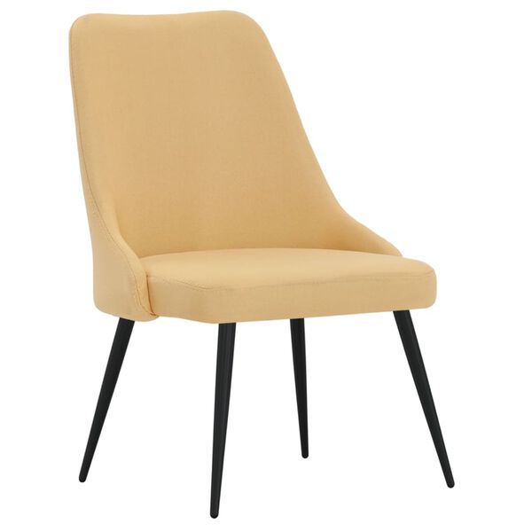 vidaXL Jedilni stoli 6 kosov rumeno blago