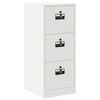 vidaXL Kabinet za datoteke s predalom s polico Bela 44 x 50 x 106.5 cm