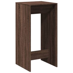vidaXL Barska miza rjavi hrast 51x50x103,5 cm inženirski les