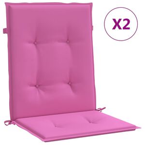 vidaXL Blazine za stole 2 kosa roza blago