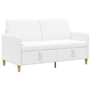 vidaXL Sofa s shrambo Bela 152 x 78 x 87 cm Poliester