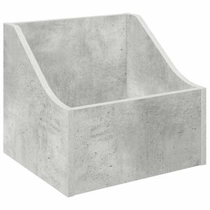 vidaXL &Scaron;katla za LP plo&scaron;če Betonsko siva 37 x 33 x 32 cm
