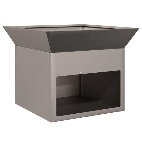 vidaXL Ogenj Rjav 50 x 50 x 40 cm Odporno jeklo