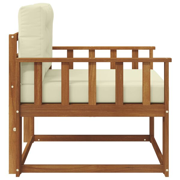 vidaXL Srednji zunanji kavč Masiven les akacije Naravna