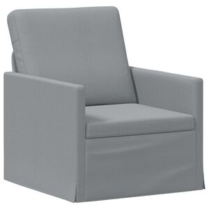 vidaXL Enosobna sofa Svetlo siva 70 x 81 x 82 cm Blago