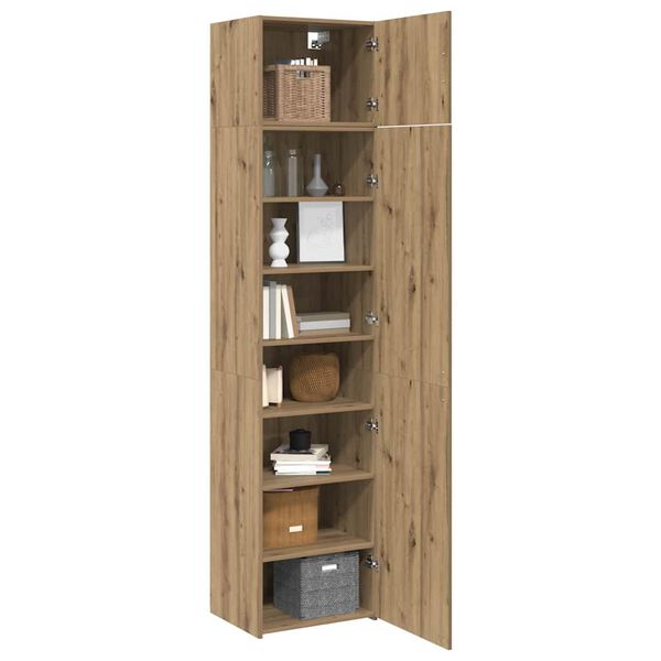 vidaXL Strani &scaron;al 3 pcs Umetni hrast