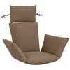 vidaXL Adirondack blazina PUTTEN 100% poliester Taupe 60 x 145 x 10 cm