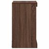 vidaXL Komoda z LED lučkami rjav hrast 41x37x67 cm