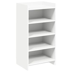 vidaXL Omara za čevlje Bela 48 x 36 x 92 cm Inženirski les