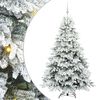 vidaXL Umestno božično drevo med 300 LED Bela 180 cm PE in PVC