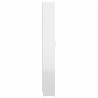 vidaXL Omara za hodnik visok sijaj bela 55x25x189 cm iverna plošča