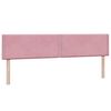 vidaXL Box Spring postelja z vzmetnico Pink 200x220 cm žamet