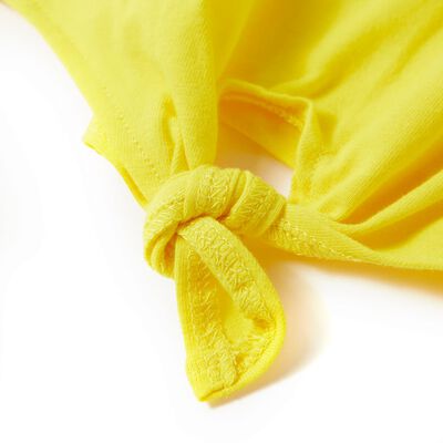 Otroška majica s kratkimi rokavi rumena 104