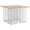 vidaXL Vrtna miza Gabionski dizajn 100x102x72 cm Masivni les Douglas