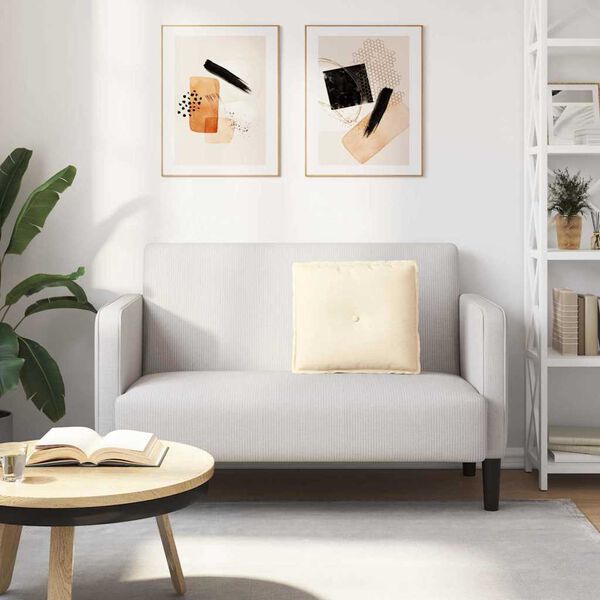 vidaXL Poglavni vzglavnik krema 50 x 45 cm Žametna tkanina