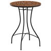 vidaXL Bistro mizica z mozaikom terakota &Oslash;50x70 cm keramika