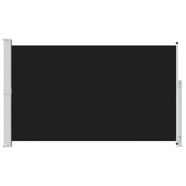 vidaXL Zložljiva stranska tenda za teraso 180x300 cm črna