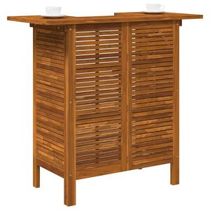 vidaXL Barska miza 110x50x105 cm trden akacijev les