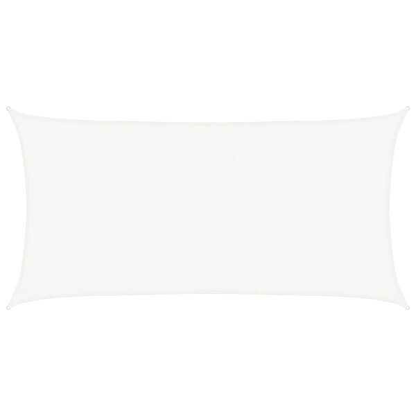 vidaXL Senčno jadro 160 g/m&sup2; belo 2,5x4,5 m HDPE