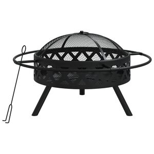 vidaXL Kuri&scaron;če z grebljico 70 cm XXL jeklo
