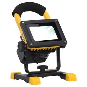 vidaXL Polnilni LED reflektor z ročajem 30 W hladno bel
