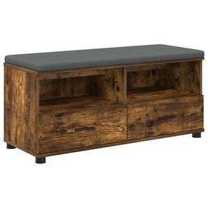 vidaXL Haldna klop Dimljeni Hrast 100 x 38 x 46 cm