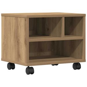 vidaXL Stojalo za tiskalnik Umetni hrast 41 x 32 x 34,5 cm