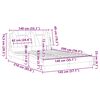 vidaXL Posteljni okvir brez vzmetnice Viana bel 140x200 cm umetno usnje
