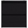 vidaXL Stenska nočna omarica 2 kosa črni hrast 38x34x40 cm