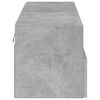 vidaXL Stenska TV omarica betonsko siva 100x30x30 cm inženirski les
