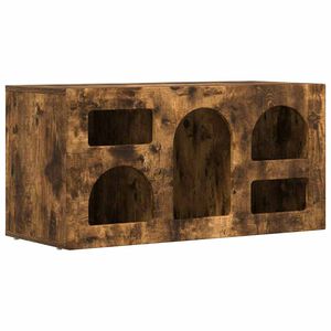 vidaXL TV omarica ELST 80 x 35 x 40 cm Dimljeni oreh Inženirski les