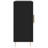 vidaXL Komoda Črna 90x34x80 cm konstruiran les
