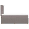 vidaXL Box spring postelja z vzmetnico taupe 100x200 cm blago